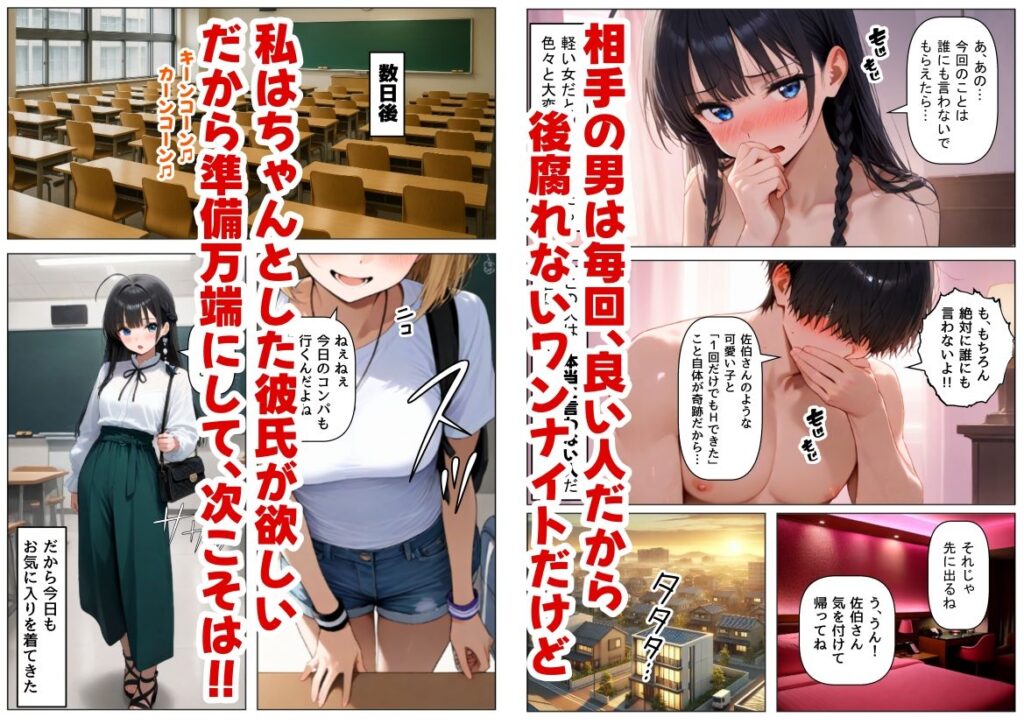 清楚系だけど毎回、酔ってお持ち帰りされる女子大生のHな話 サンプル画像3 【【ハマダ商店】】