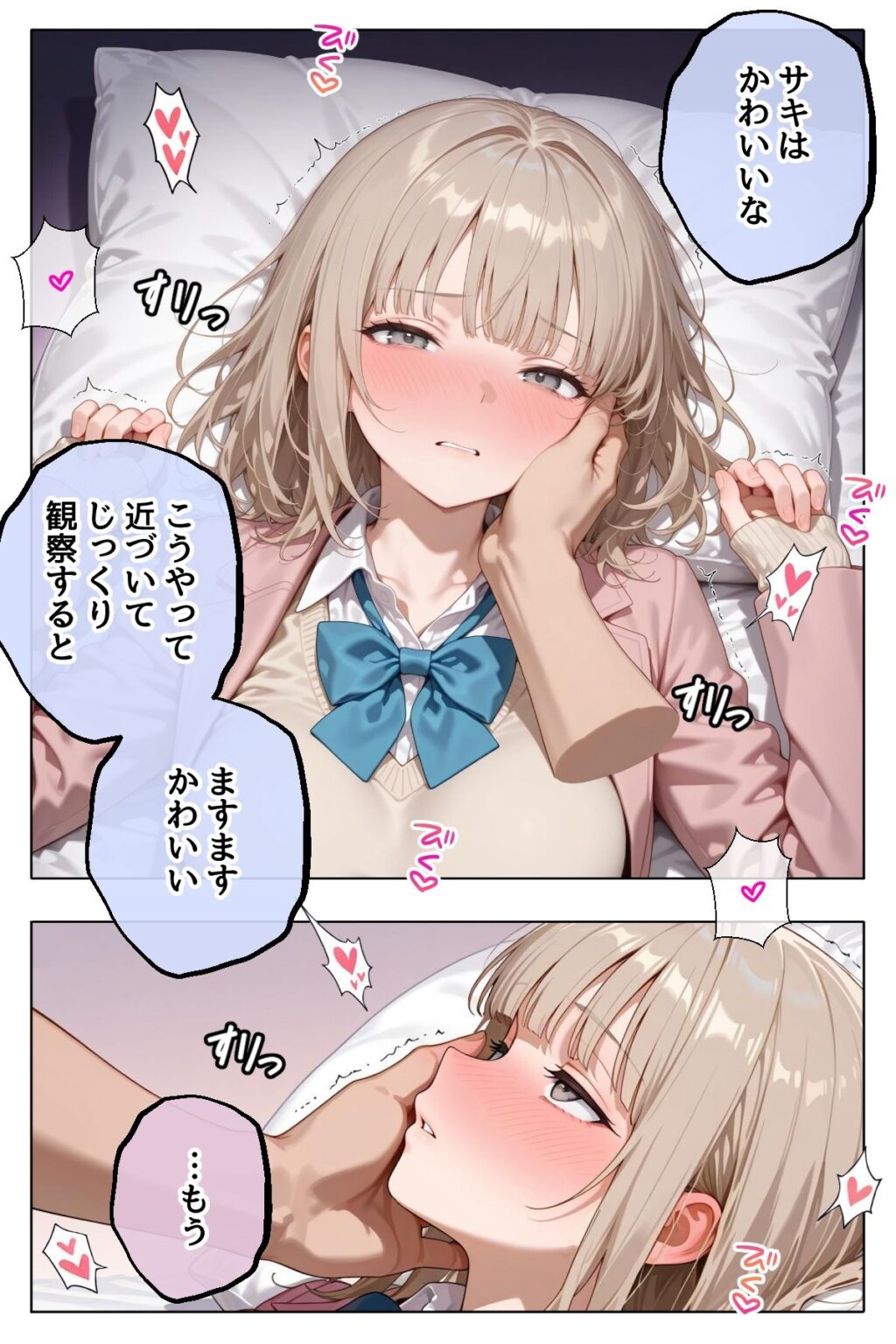 笑顔が可愛い巨乳の後輩彼女と、めちゃくちゃS◯Xする サンプル画像4 【ステーキくん】