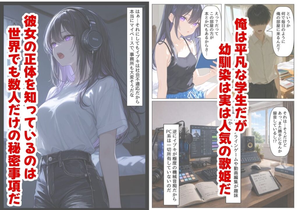 俺の幼馴染は、実は世界的な歌姫だった件 サンプル画像1 【【ハマダ商店】】