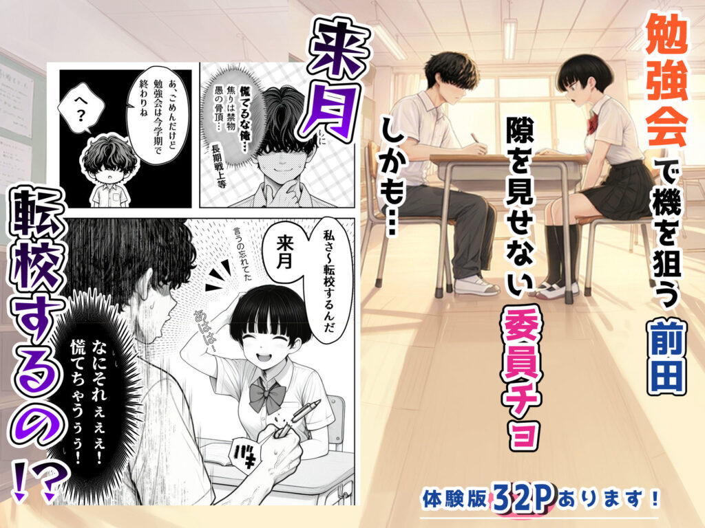 真面目でうるさい委員チョ〜の弱みを握ったヤリチンが1カ月限定恋人ごっこでHまでもっていく話 サンプル画像3 【あいさつ】
