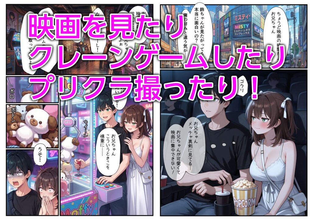 妹と恋人ごっこ 交尾ごっこ3 〜デート&野外エッチ編〜 サンプル画像2 【エロ漫画専門店・南国ピンク】