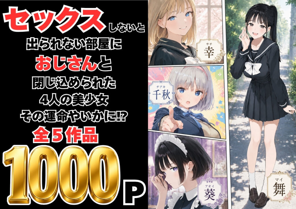 【総集編】おじさんとセックスしないと出られない部屋全5作品 サンプル画像1 【竿役が種付けおじさんじゃないとヌケないんだが・・・】