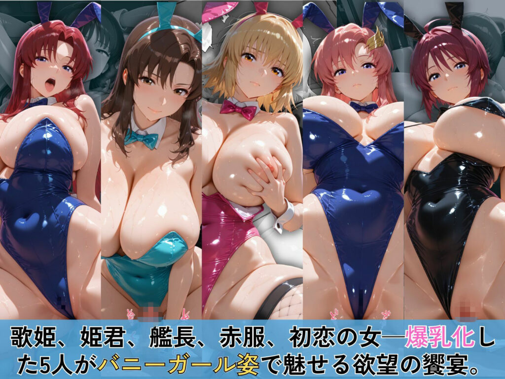 欲望のガ〇ダムSEED 爆乳ヒロイン5人がバニーガールで蕩ける500枚 サンプル画像1 【オカモトファクトリー】