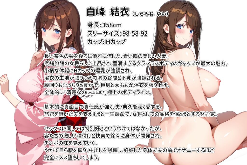 経営難の温泉旅館を守るため…爆乳人妻女将が客たちに種付けられて妊娠メス堕ち！ サンプル画像10 【StudioSR（妹･人妻･巨乳推し）】