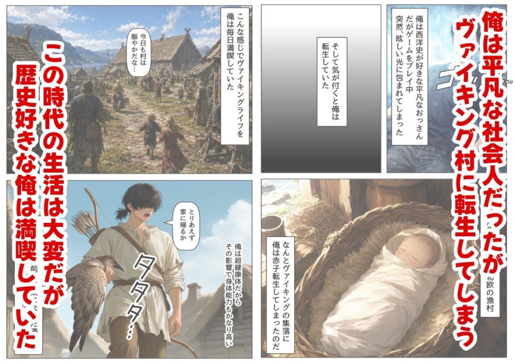 ヴァイキングに転生したら、エロすぎた話 サンプル画像1 【【ハマダ商店】】